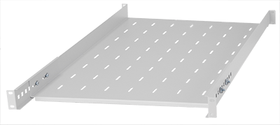 Adjustable shelf, 19" 1U 750 mm, grey